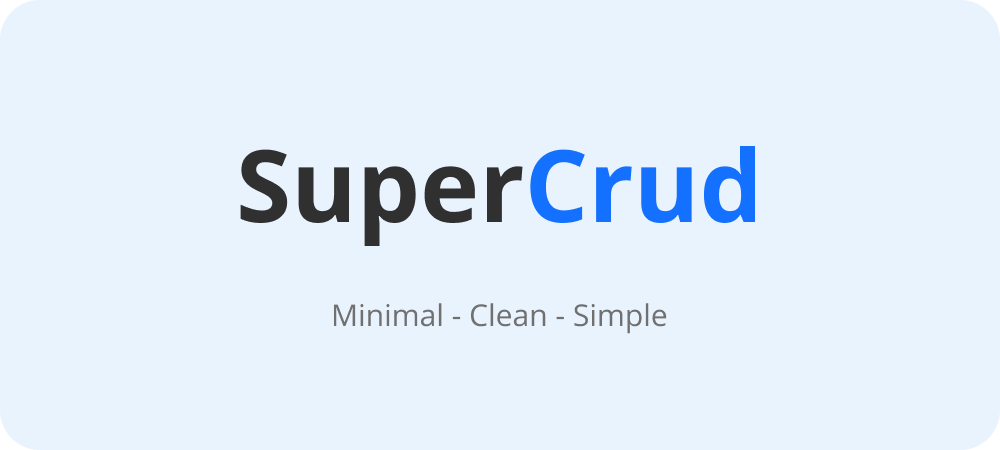 SuperCrud - Laravel React Blog CMS, Crud Builder - 1